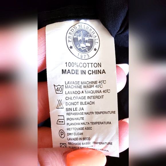 FREDD MARSHALL Men's Button Down Casual Pocket Jean Shirt L+ - Picture 7 of 7